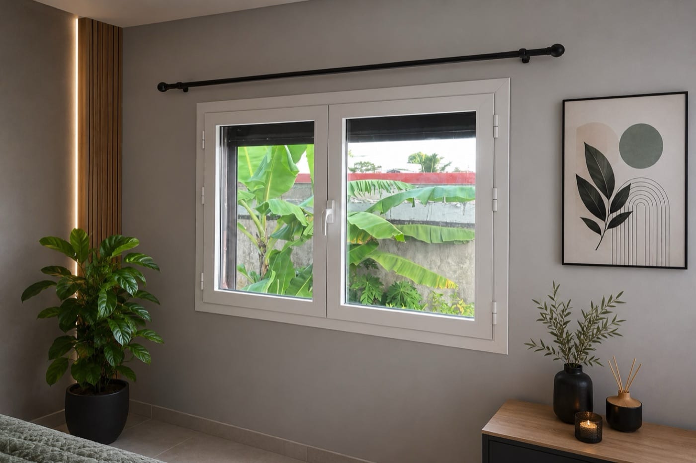 Installation de fenêtres aluminium par les équipes FOR HOME DESIGN en Martinique