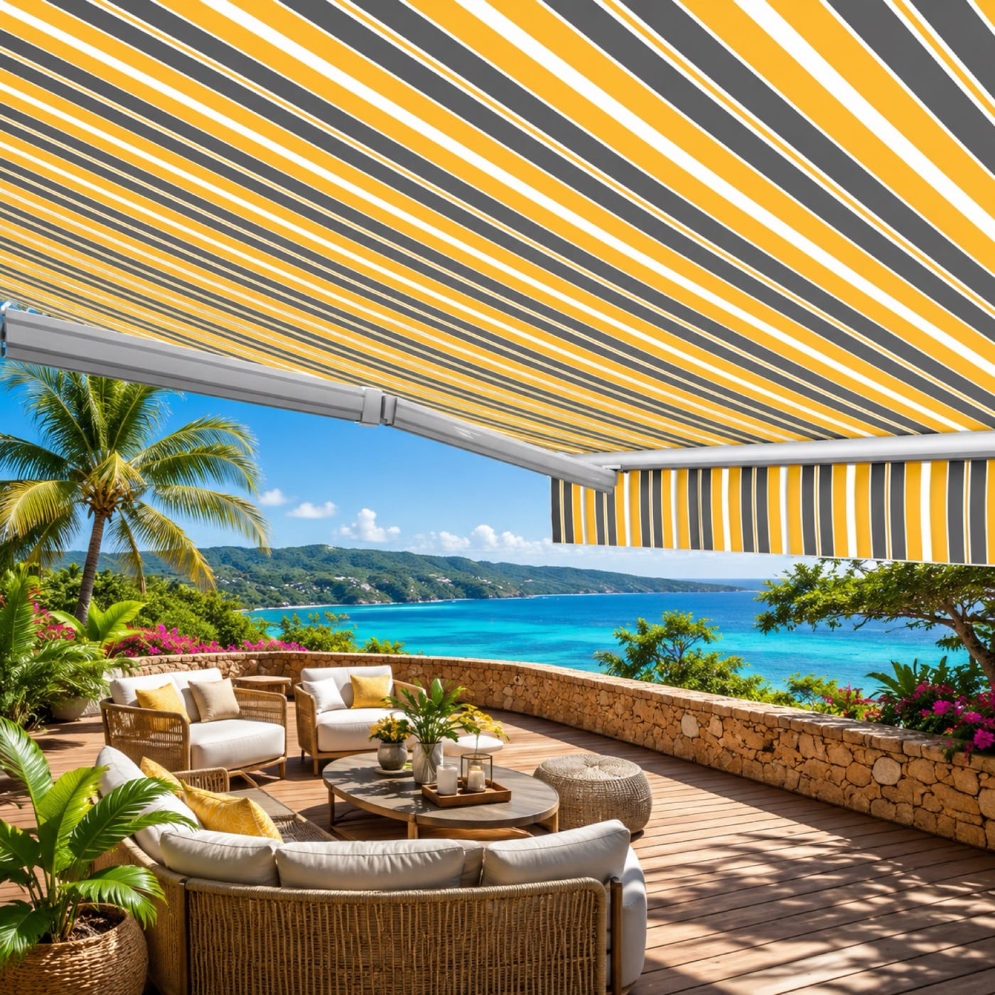Stores en aluminium sur mesure en Martinique