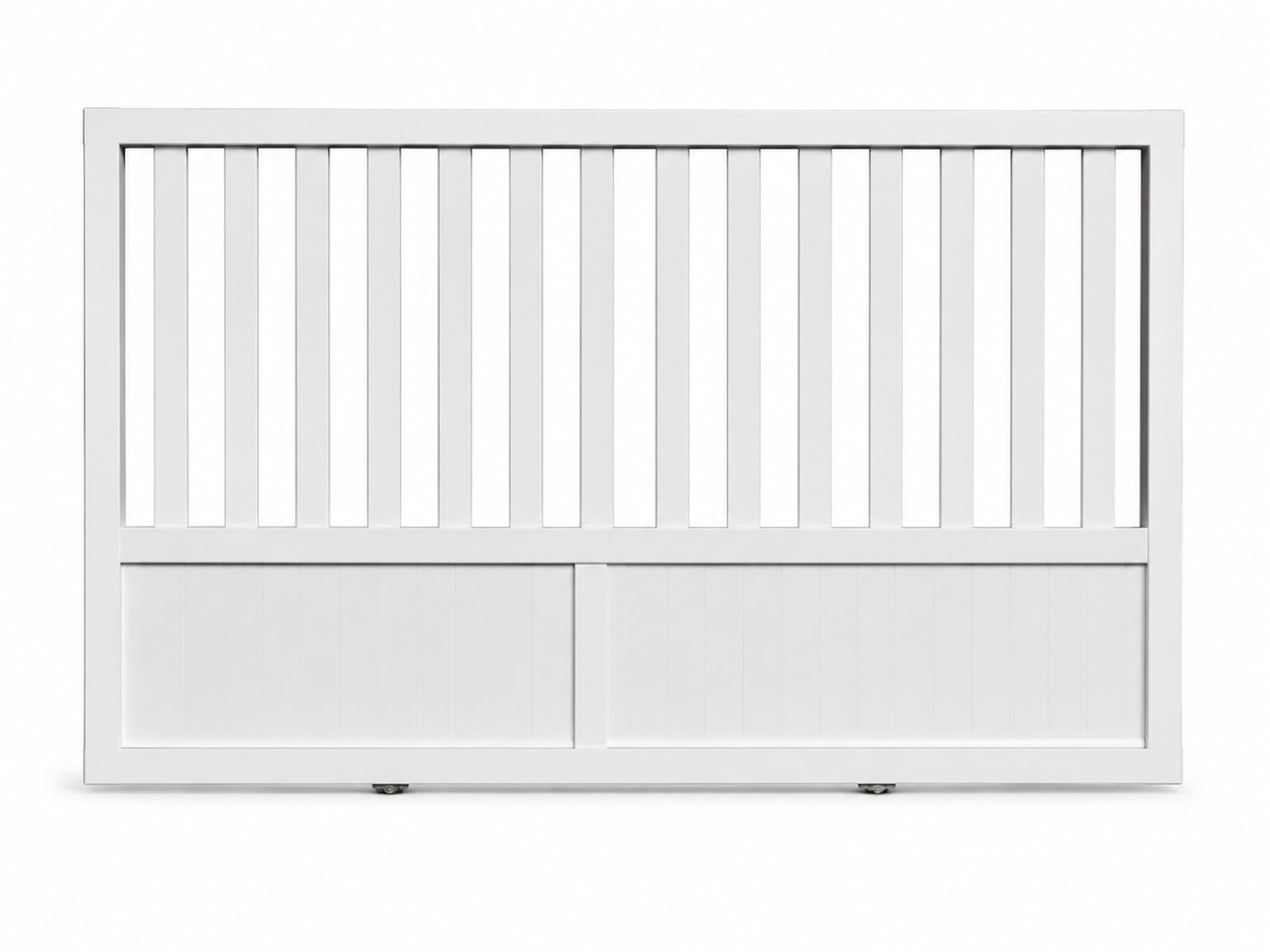 Portail coulissant barreaudé en aluminium sur mesure en Martinique