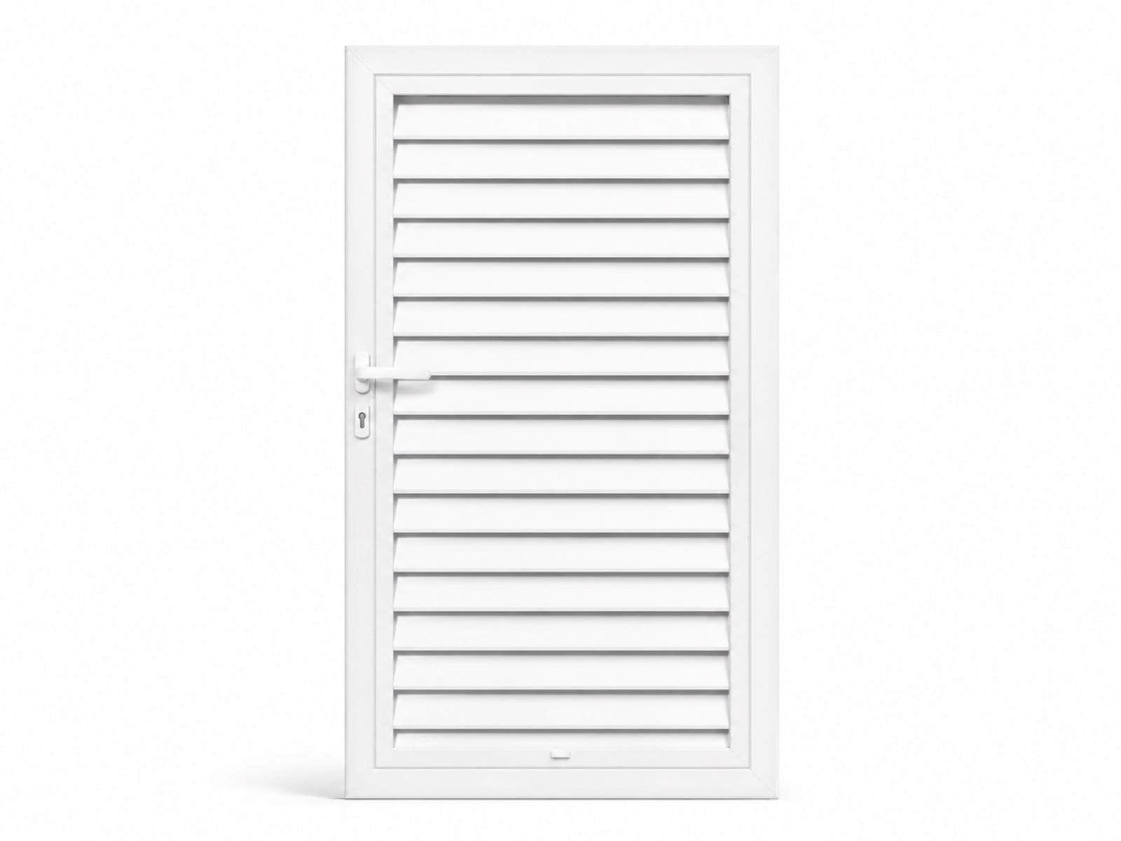 Portillon brise vue + traverse en aluminium sur mesure en Martinique