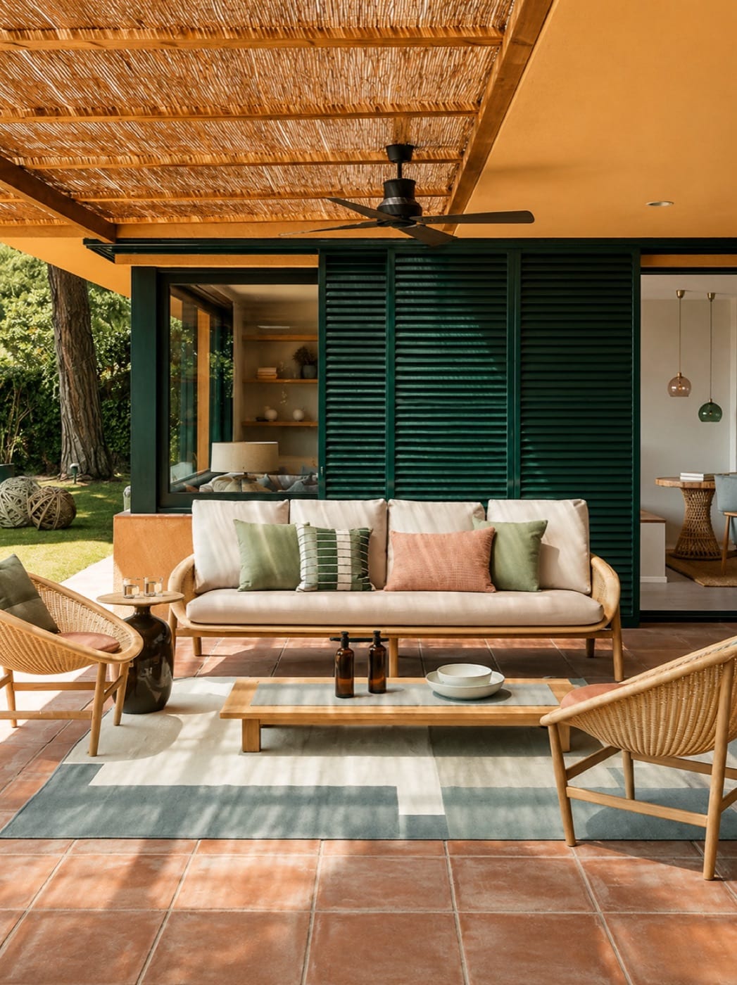 Salon rénové en Martinique par FOR HOME DESIGN