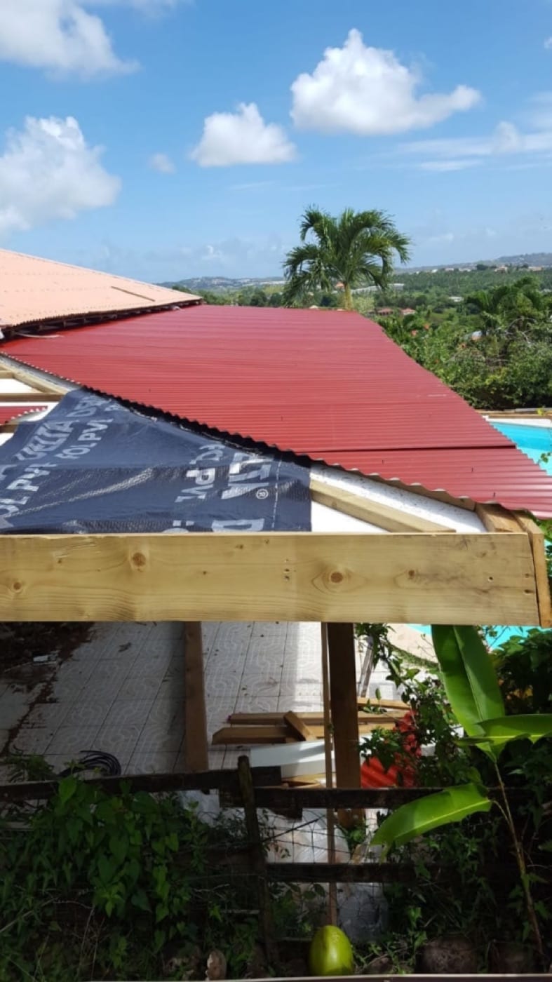 Toiture réalisée par FOR HOME DESIGN en Martinique