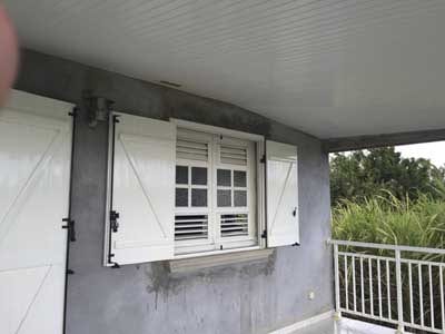 Volet roulant aluminium posé en Martinique