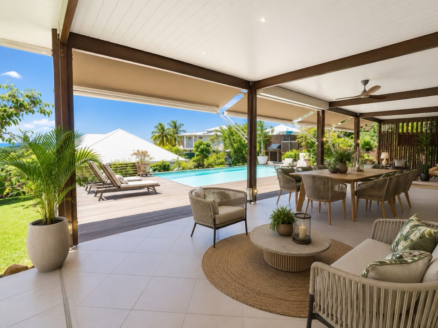 Construction de terrasses par FOR HOME DESIGN en Martinique
